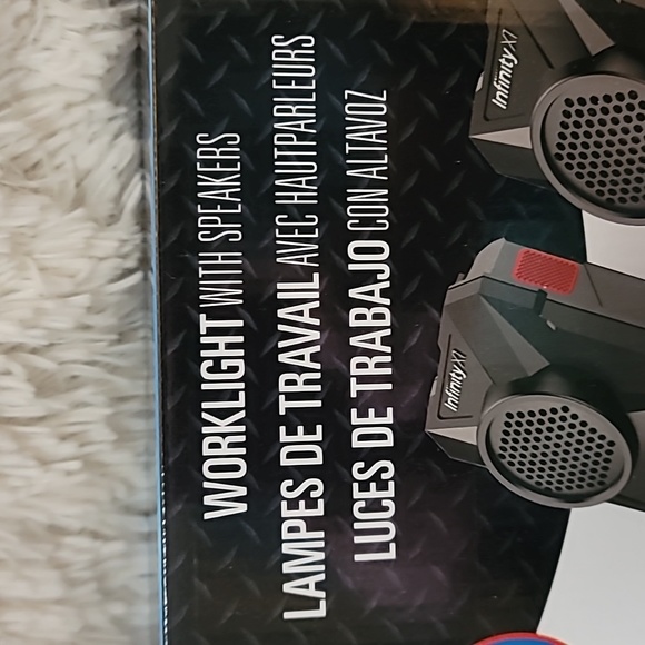 INFINITY X1 2 Bluetooth Rechargeable Work Light with Bluetooth Speakers T1 - Picture 2 of 7